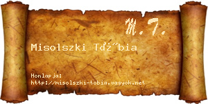Misolszki Tóbia névjegykártya